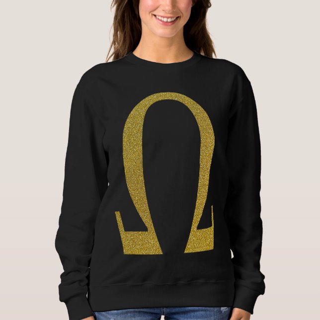 Alpha Omega Letter Greek Alphabet Sweatshirt (Front)