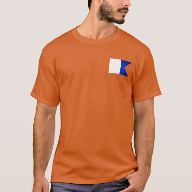 Alpha Signal flag  T-Shirt (Front)
