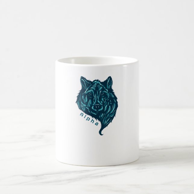 Alpha wolf coffee mug (Center)