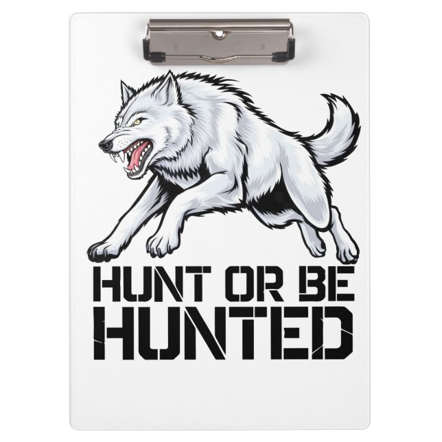 Alpha Wolf: Hunt or Be Hunted Clipboard (Front)