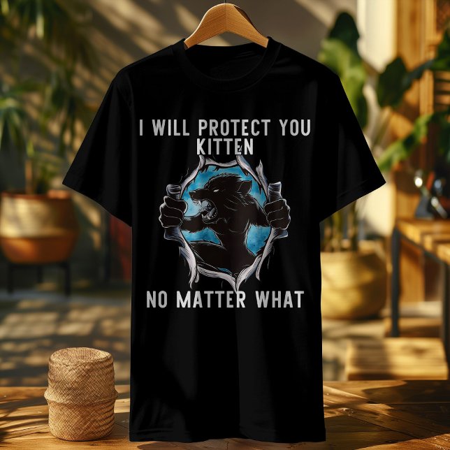 Alpha Wolf Ripping Shirt | Protect You Kitten Meme (WHEN YOUR PROTECTOR MODE ACTIVATES... BUT YOUR SOFT SIDE SHINES THROUGH 😼🐺)