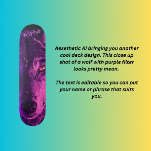Alpha wolf  skateboard