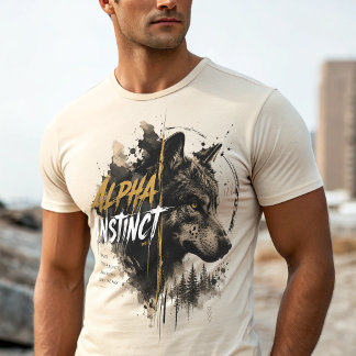 Alpha Wolf T-Shirt – Trust Your Instincts Lone