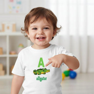 Alphabet Adventure: A is for Alligator Toddler Tee