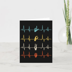 Alphabet American Sing Language Asl Teacher Heartb Card