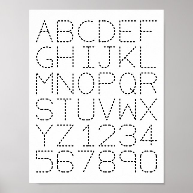 Alphabet and Number  Poster (Front)
