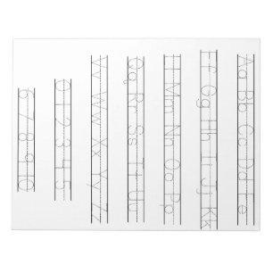 Alphabet and number tracing worksheet notepad