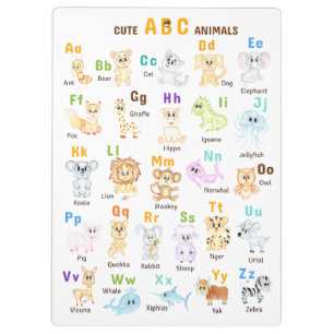 Alphabet Animal ABC Cute animals  Clipboard