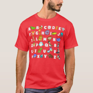 Alphabet Animal ABCs Learning ABC Rhyming Kinderga T-Shirt