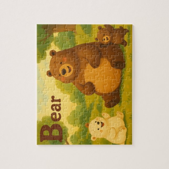 "Alphabet Animals B: Bear!" Jigsaw Puzzle (Vertical)