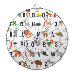 Alphabet Animals - super cute! Dartboard