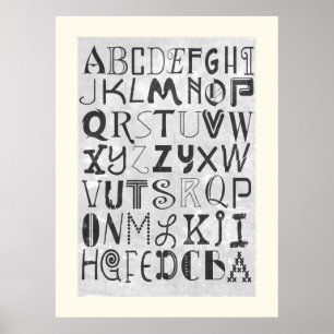 Alphabet Art Poster