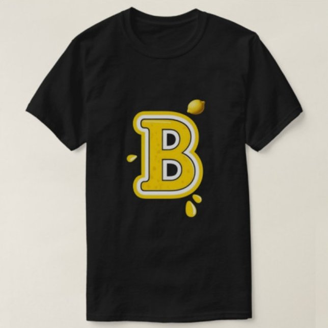 Alphabet B Print Modern Black Men's tshirts  (Creator Uploaded)