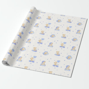 Alphabet Bear Wrapping Paper