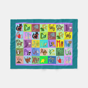 Alphabet Blocks baby blanket