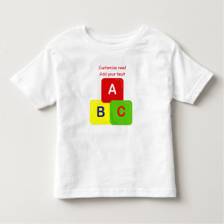 Alphabet Blocks Toddler T-Shirt Customise 