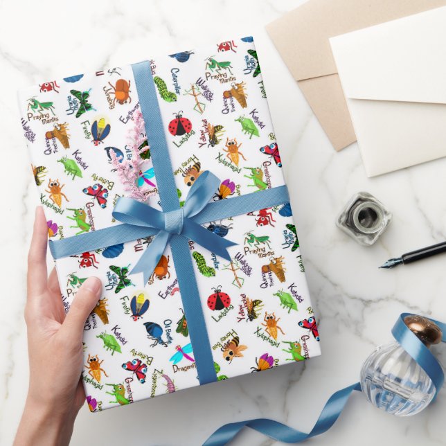Alphabet Bugs Wrapping Paper (Gifting)