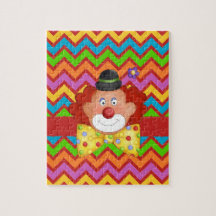 Alphabet C For Clown Puzzle With Gift Box