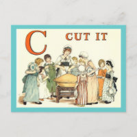 Alphabet C is For Cut It Recipe Cards
