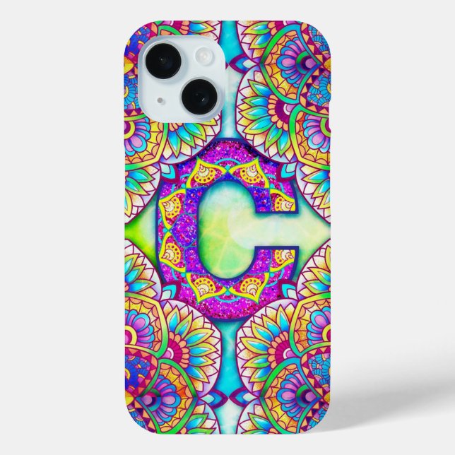 Alphabet C mandala  Case-Mate iPhone Case (Back)
