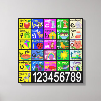 Alphabet Canvas Print