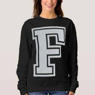 Alphabet capital letter F matching family group ha Sweatshirt