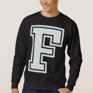 Alphabet capital letter F matching family group ha Sweatshirt
