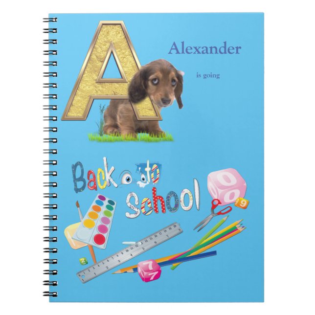 Alphabet Capitals Back to school Notebook (Front)