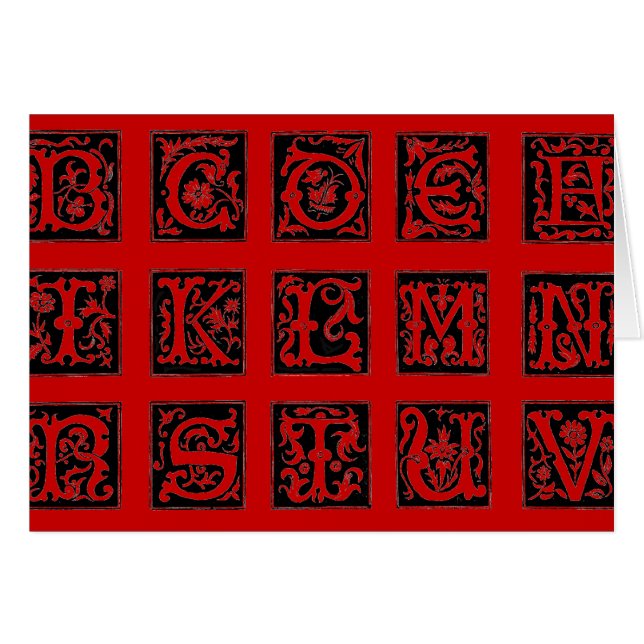 Alphabet Card (Front Horizontal)