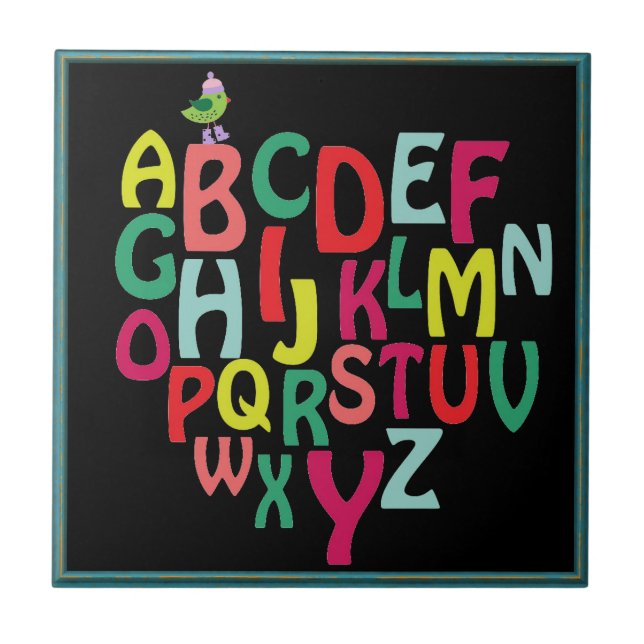 Alphabet Ceramic Tile (Front)