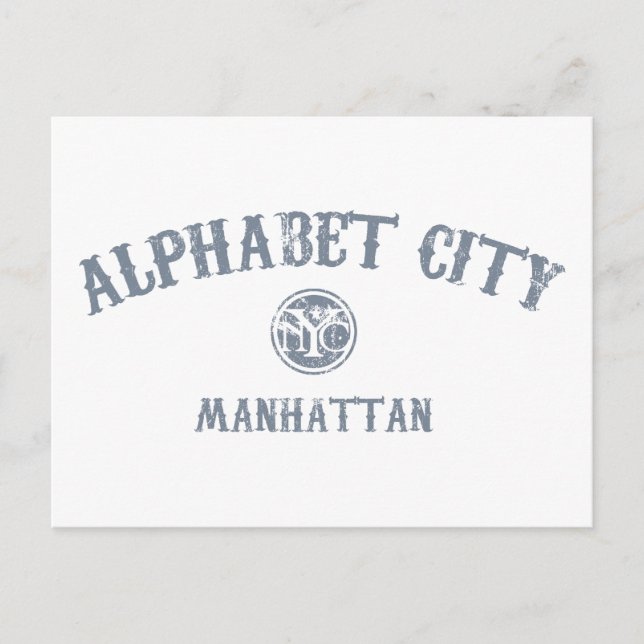 Alphabet City Postcard (Front)
