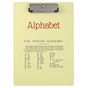 Alphabet Clipboard