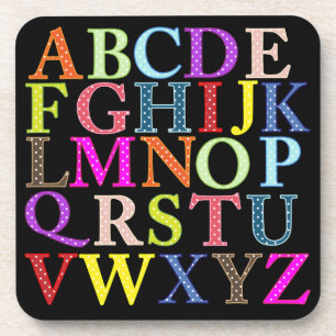 alphabet coaster