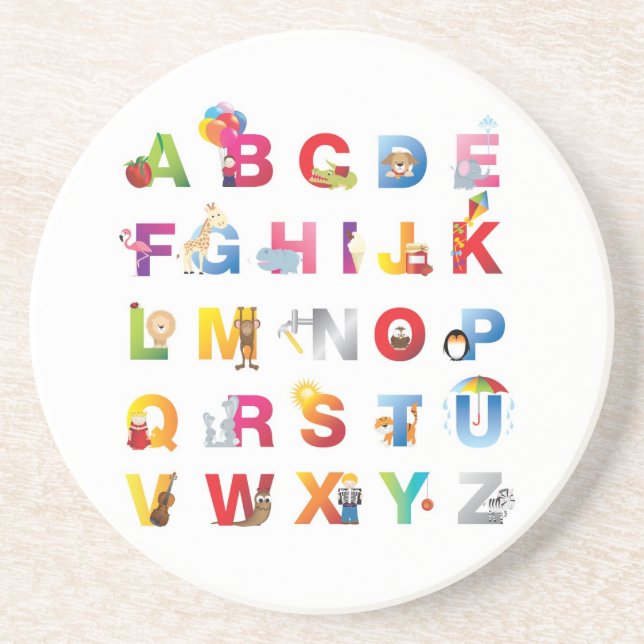 alphabet coaster (Front)