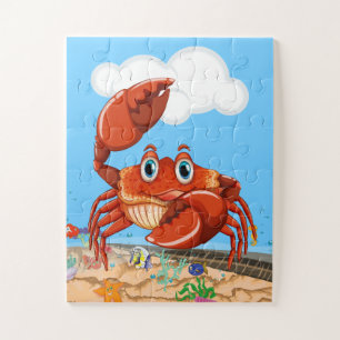 Alphabet Crab 30 Oversized Puzzle Pieces