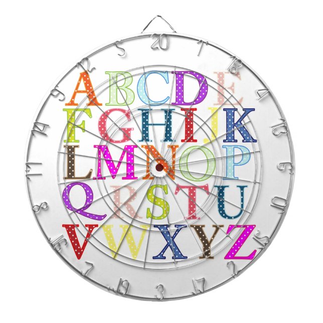 Alphabet Dartboard (Front)