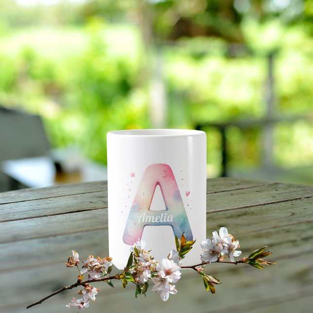 Alphabet Dream - Custom 'A' Watercolor Mug (Creator Uploaded)