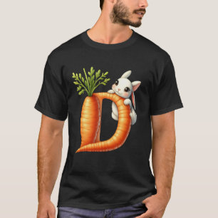 Alphabet eggs Easter ABCs Carrot Letter D for Kids T-Shirt