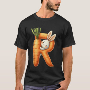 Alphabet eggs Easter ABCs Carrot Letter R for Kids T-Shirt
