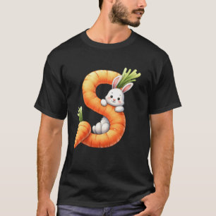 Alphabet eggs Easter ABCs Carrot Letter S for Kids T-Shirt