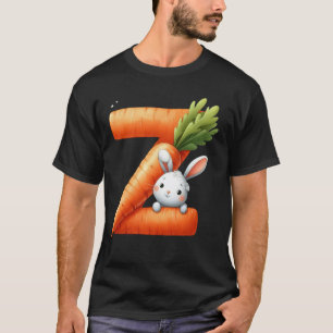 Alphabet eggs Easter ABCs Carrot Letter Z for Kids T-Shirt