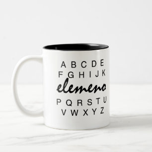 Alphabet Elemeno Mug