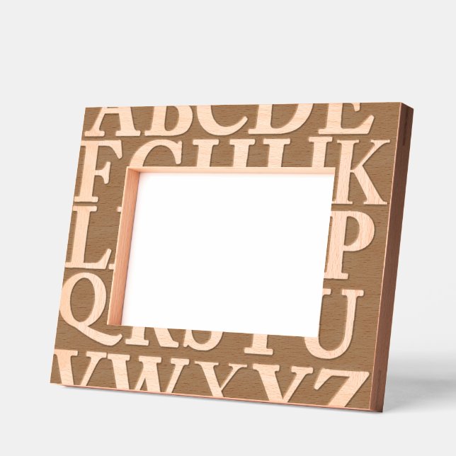 "Alphabet" Etched Frames (Left)