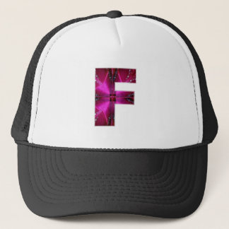 Alphabet F FF FFF : Sparkle Theme Trucker Hat