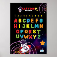 Alphabet Featuring Outer Space