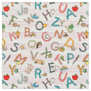 Alphabet Fun Letters & Graphics Fabric