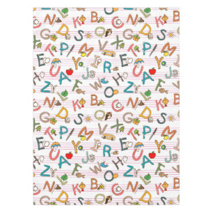 Alphabet Fun Letters & Graphics Tablecloth