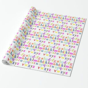 Alphabet Gift Wrap