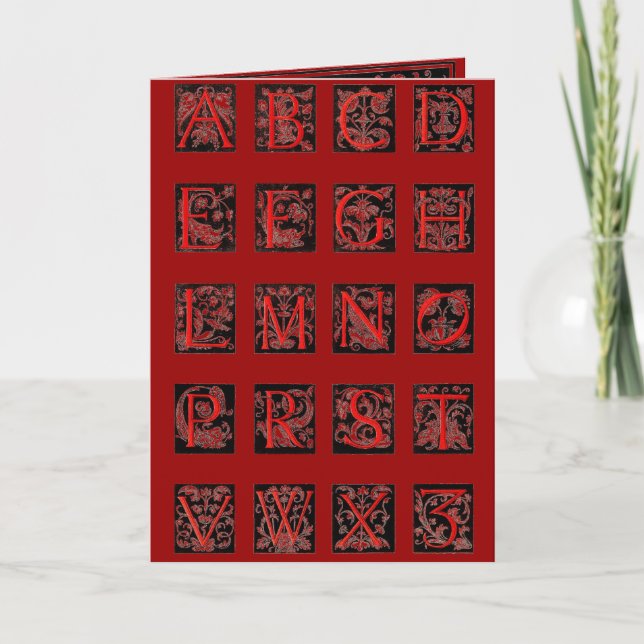 Alphabet Greeting Card (Front)