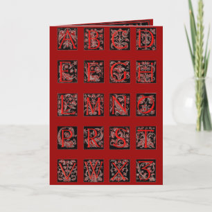 Alphabet Greeting Card